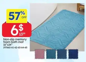 Rossy Non-slip memory foam bath mat offer