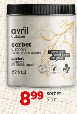 Avril Sorbet offer