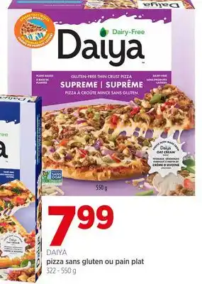 Avril DAIYA pizza sans gluten ou pain plat offer