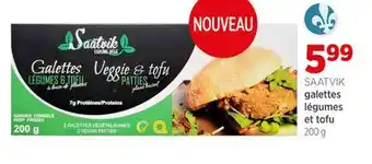 Avril Galettes légumes et tofu offer