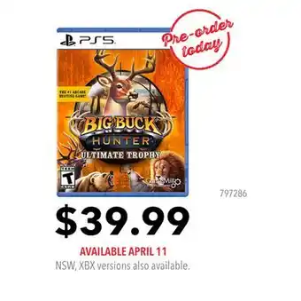 GameStop PS5 - BIG BUCK HUNTER ULTIMATE TROPHY offer