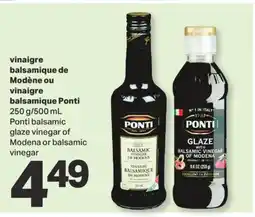 L'Intermarché VINAIGRE BALSAMIQUE DE MODÈNE OU VINAIGRE BALSAMIQUE, 250 g/500 mL offer