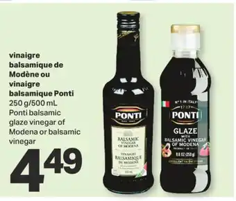 L'Intermarché VINAIGRE BALSAMIQUE DE MODÈNE OU VINAIGRE BALSAMIQUE, 250 g/500 mL offer