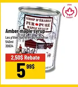 Mayrand Amber maple syrup offer