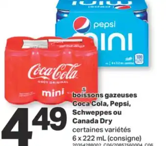 L'Intermarché BOISSONS GAZEUSES, 6 x 222 mL offer