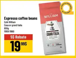 Mayrand Espresso coffee beans Café William offer