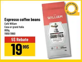 Mayrand Espresso coffee beans Café William offer