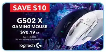 GameStop G502 X GAMING MOUSE offer