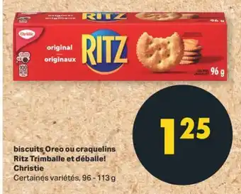 L'Intermarché BISCUITS OREO OU CRAQUELINS RITZ TRIMBALLE ET DÉBALLE! CHRISTIE, 96 - 113 g offer