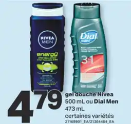 L'Intermarché GEL DOUCHE NIVEA 500 ML OU DIAL MEN 473 ML offer