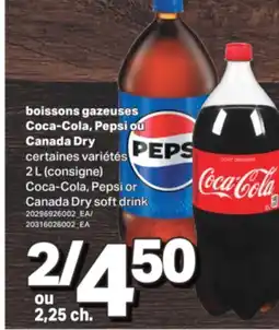 L'Intermarché BOISSONS GAZEUSES COCA-COLA, PEPSI OU CANADA DRY, 2 L offer