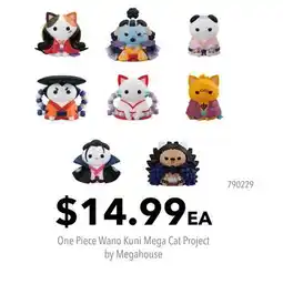 GameStop One Piece Wano Kuni Mega Cat by Megahouse Project offer