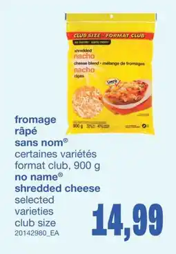 Wholesale Club FROMAGE RÂPÉ, 900 g offer