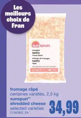 Wholesale Club FROMAGE RÂPÉ, 2,5 kg offer