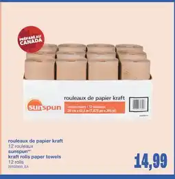 Wholesale Club ROULEAUX DE PAPIER KRAFT, 12 ROULEAUX offer