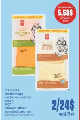 Wholesale Club TRANCHES DE FROMAGE, 500 g offer