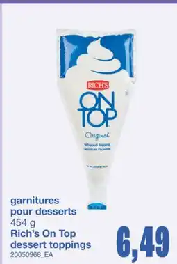 Wholesale Club GARNITURES POUR DESSERTS, 454 g offer