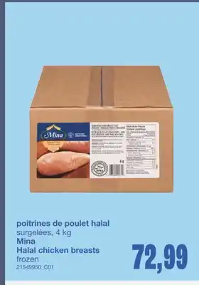 Wholesale Club POITRINES DE POULET HALAL, 4 kg offer