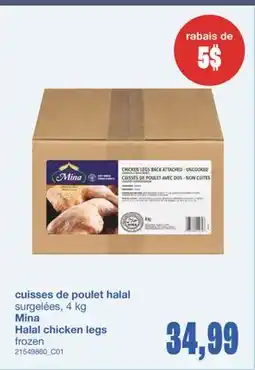 Wholesale Club CUISSES DE POULET HALAL, 4 kg offer