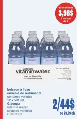 Wholesale Club BOISSON À L'EAU ENRICHIE DE NUTRIMENTS, 12 x 591 mL offer