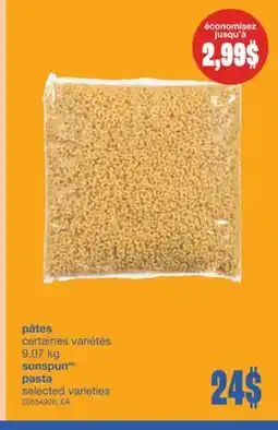 Wholesale Club PÂTES, 9,07 kg offer