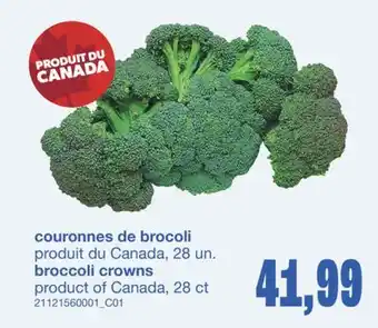 Wholesale Club COURONNES DE BROCOLI, 28 un offer