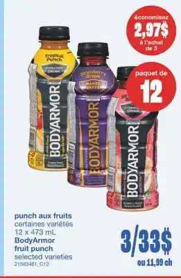 Wholesale Club PAQUET DE 12 PUNCH AUX FRUITS, 12 x 473 mL offer