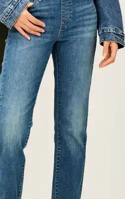 Walmart Women's Levi Strauss Signature Shaping Pull-On Straight Jeans offer