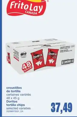 Wholesale Club CROUSTILLES DE TORTILLA, 48 x 45 g offer