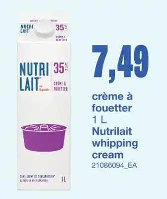 Wholesale Club CRÈME À FOUETTER, 1 L offer