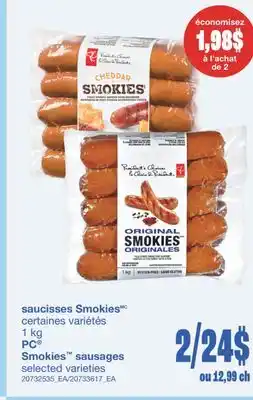 Wholesale Club SAUCISSES SMOKIES, 1 kg offer