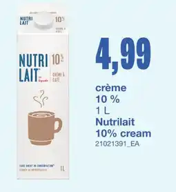 Wholesale Club CRÈME 10 %, 1 L offer