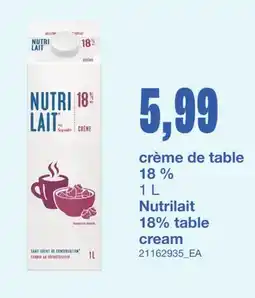 Wholesale Club CRÈME DE TABLE 18 %, 1 L offer