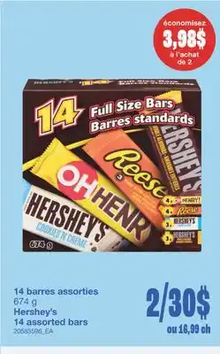 Wholesale Club 14 BARRES ASSORTIES, 674 g offer