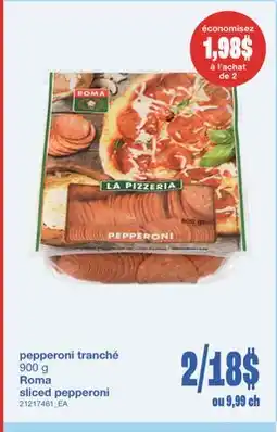 Wholesale Club PEPPERONI TRANCHÉ, 900 g offer