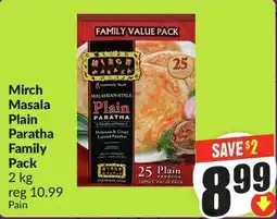 FreshCo Mirch Masala Plain Paratha Family Pack offer