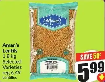 FreshCo Aman's Lentil's offer