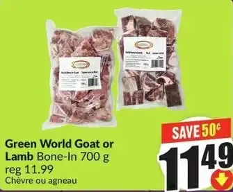 FreshCo Green World Goat or Lamb Bone-In offer