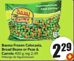 FreshCo Basma Frozen Colocasia, Broad Beans or Peas & Carrots offer