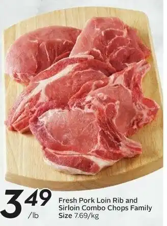 Sobeys Fresh Pork Loin Rib and Sirloin Combo Chops Family Size offer