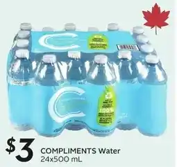 Sobeys Compliments water offer