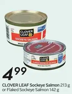 Sobeys Clover leaf sockeye salmon offer