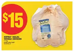 No Frills SUFRA HALAL WHOLE CHICKEN, 1.7 KG offer