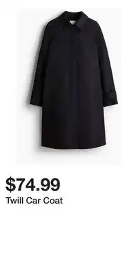 H&M Twill Car Coat offer