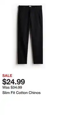 H&M Slim Fit Cotton Chinos offer