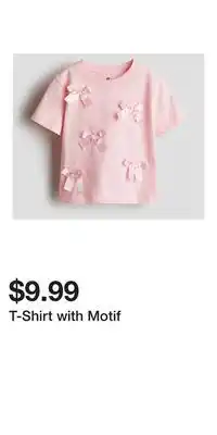 H&M T-Shirt with Motif offer