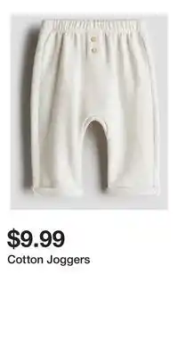 H&M Cotton Joggers offer