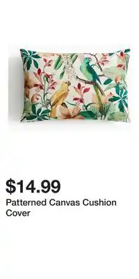 H&M Patterned Canvas Cushion Cover offer