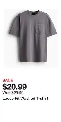 H&M Loose Fit Washed T-shirt offer