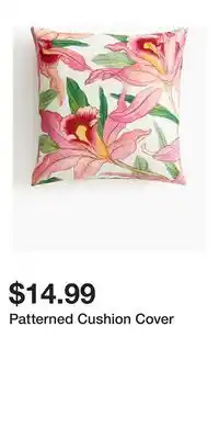 H&M Patterned Cushion Cover offer